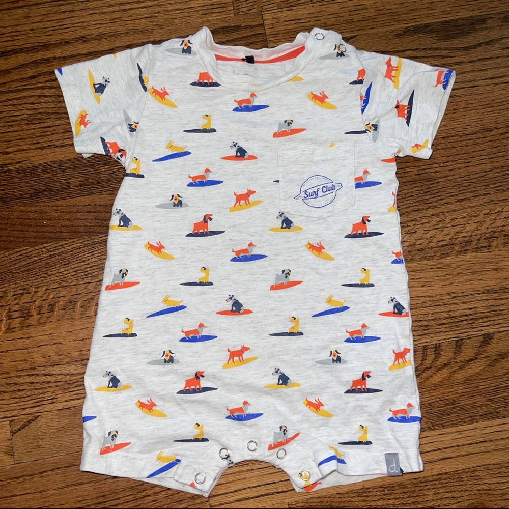 deux par duex boutique romper dogs surf boards